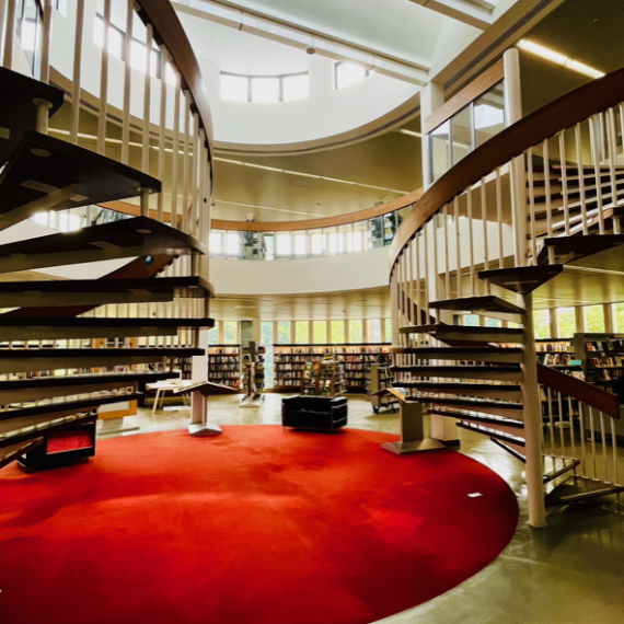 Swiss Cottage Library interior